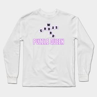 Crossword Puzzle Queen Long Sleeve T-Shirt